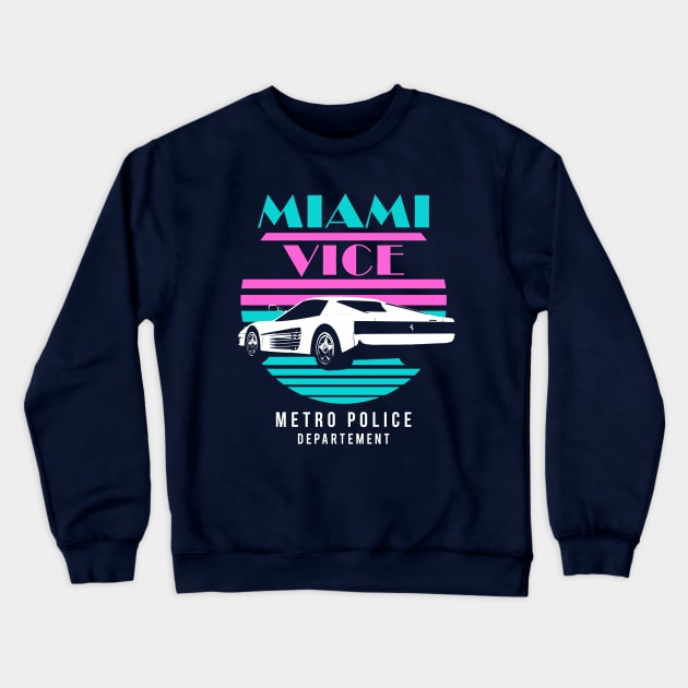 Miami Vice - Police Department Crewneck Sweatshirt by NorthWestDesigns